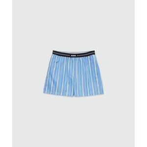 MSGM Blue Cotton Bermuda Men's Shorts